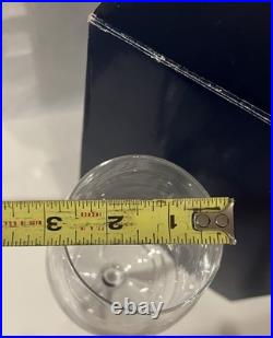 Set Of 4 NEW Mikasa Swirl Clear 9 1/2 17oz Clear Water Goblets Wine Glasses NIB