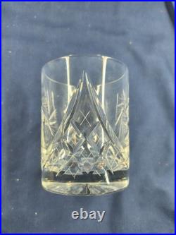 Set Of 4 Rare Ajka Crystal Csopak Old Fashioned Glass 3-3/4 tall Hungary