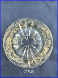 Set Of 4 Rare Ajka Crystal Csopak Old Fashioned Glass 3-3/4 tall Hungary
