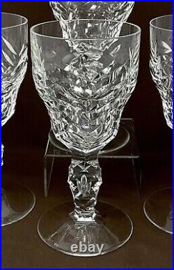 Set Of 4 Royal Leerdam NETHERLAND Crystal Glass Water Goblets EXCELLENT & Rare
