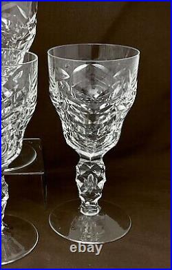 Set Of 4 Royal Leerdam NETHERLAND Crystal Glass Water Goblets EXCELLENT & Rare