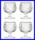 Set Of 4 Vintage Crystal Glasses Brandy&Cognac Snifter With 24K Gold Rim 10 Oz