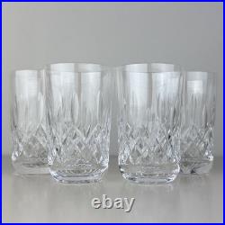 Set Of 4 Waterford Crystal Lismore 10 oz Tumbler Old Fashioned Water 4,5
