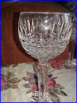 Set Of 4 Waterford Crystal Maeve Hock Wine Glasses 7 1/2