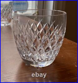 Set Of 4 Waterford Crystal Powerscourt Old Fashioned Glasses 3.5