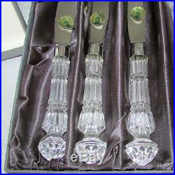 Set Of 4 Waterford Crystal Steak Knives Made In Ireland Signed New Boxed Set