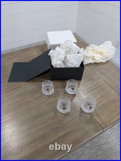 Set Of (4) Waterford Lismore 9 Oz Roly Poly Old Fashioned Glasses-New In Box