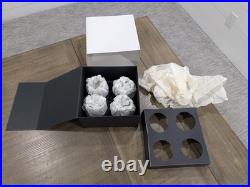 Set Of (4) Waterford Lismore 9 Oz Roly Poly Old Fashioned Glasses-New In Box