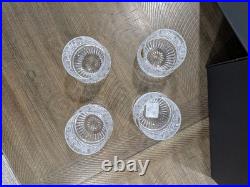 Set Of (4) Waterford Lismore 9 Oz Roly Poly Old Fashioned Glasses-New In Box