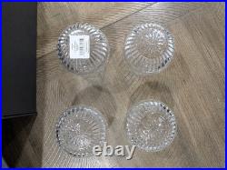 Set Of (4) Waterford Lismore 9 Oz Roly Poly Old Fashioned Glasses-New In Box