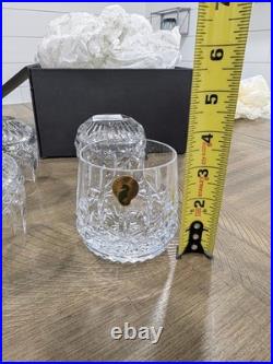Set Of (4) Waterford Lismore 9 Oz Roly Poly Old Fashioned Glasses-New In Box