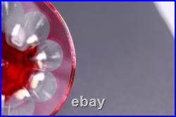 Set Of 5 Bleikristall Handgeschliffen Crystal Multicolor 3 Footed Shot Glasses