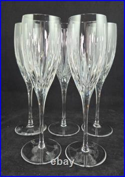 Set Of 5 Miller Rogaska Soho Crystal 8-7/8 Champagne Flutes Excellent