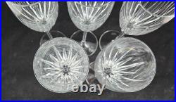 Set Of 5 Miller Rogaska Soho Crystal 8-7/8 Champagne Flutes Excellent