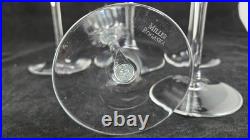 Set Of 5 Miller Rogaska Soho Crystal 8-7/8 Champagne Flutes Excellent
