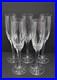 Set Of 5 Miller Rogaska Tulipe Crystal Champagne Flute Glass High End Glassware