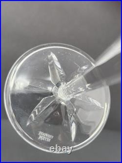 Set Of 5 Miller Rogaska Tulipe Crystal Champagne Flute Glass High End Glassware