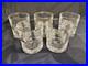 Set Of 5 Perfect Royal Crystal Rock Aurea Gold Trim Double Old Fashioned Glasses