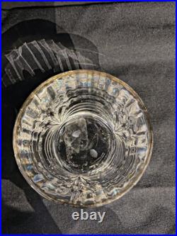 Set Of 5 Perfect Royal Crystal Rock Aurea Gold Trim Double Old Fashioned Glasses