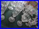 Set Of 5 Vintage Libbey Glenmore Etched Floral Crystal Wine Glasses 6 Tall