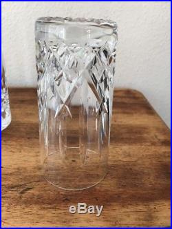 Set Of 5 Waterford Crystal Araglin Highball Tumbler Glasses 5.75 Inches Height