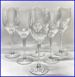 Set Of 6 Prelude Clear Orrefors Crystal Water Wine Goblet Glasses Lot 8.25 Set Of 6 Prelude Clear Orrefors Crystal Water Wine Goblet Glasses Lot 8.25