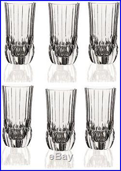 Set Of 6 RCR Luxion Italian Italian Crystal Adagio 40cl Hi-Ball Glasses