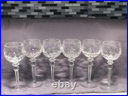 Set Of 6 Rogaska Gallia Crystal Wine Glasses 8.5tall-mint Condition