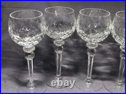 Set Of 6 Rogaska Gallia Crystal Wine Glasses 8.5tall-mint Condition
