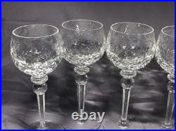 Set Of 6 Rogaska Gallia Crystal Wine Glasses 8.5tall-mint Condition