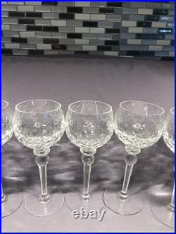Set Of 6 Rogaska Gallia Crystal Wine Glasses 8.5tall-mint Condition