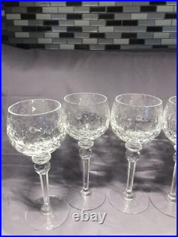 Set Of 6 Rogaska Gallia Crystal Wine Glasses 8.5tall-mint Condition