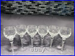 Set Of 6 Rogaska Gallia Crystal Wine Glasses 8.5tall-mint Condition