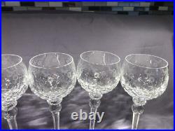 Set Of 6 Rogaska Gallia Crystal Wine Glasses 8.5tall-mint Condition