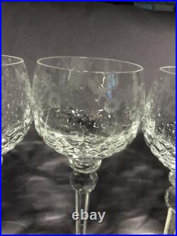 Set Of 6 Rogaska Gallia Crystal Wine Glasses 8.5tall-mint Condition