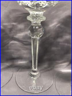 Set Of 6 Rogaska Gallia Crystal Wine Glasses 8.5tall-mint Condition