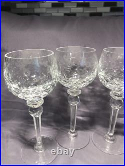 Set Of 6 Rogaska Gallia Crystal Wine Glasses 8.5tall-mint Condition