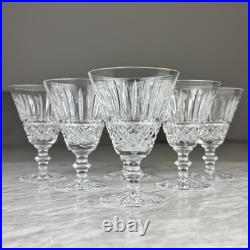 Set Of 6 Vintage WATERFORD Crystal TRAMORE Wine Water Goblets Glasses 5,5
