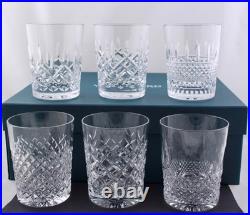 Set Of 6 Waterford Connoisseur Heritage Double Old-fashioned Glasses Nib Set Of 6 Waterford Connoisseur Heritage Double Old-fashioned Glasses Nib