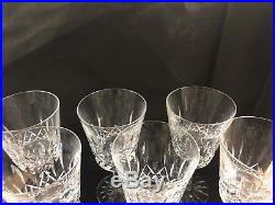 Set Of 6 Waterford Crystal Lismore Water Goblets