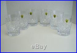 Set Of 6 Waterford Lismore 12 Oz Double Old Fashioned Glasses Tumblers 4 3/8 T