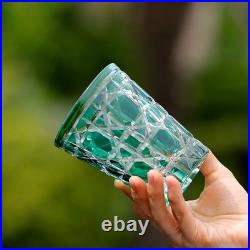 Set Of 7Pcs Premium Hand Engraved Cased Highball Glasses Set for Whiskey 300ml