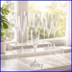 Set Of 8 Baccarat France Crystal Dom Perignon 7.5 Flute Wine Glass Mint