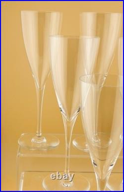 Set Of 8 Baccarat France Crystal Dom Perignon 7.5 Flute Wine Glass Mint