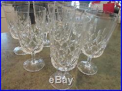 Set Of 8 Beautiful Gorham Crystal Stemmed Water Wine Glasses 12 Fl Oz