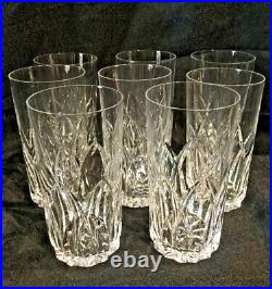 Set Of 8 St Louis Crystal Elysee Highball Glasses In Exc Cond Etched Signature