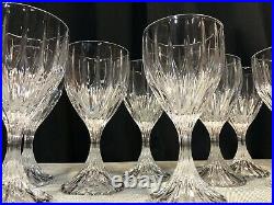 Set Of Eight Mikasa Crystal Park Lane Wine Glasses Goblets 6 3/8