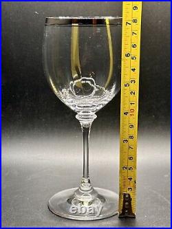 Set of 10 Mikasa Stephanie Platinum Wine Glasses