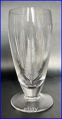 Set of 10 Stuart Crystal Iced Tea Glasses Woodchester Fern Pattern