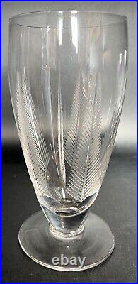 Set of 10 Stuart Crystal Iced Tea Glasses Woodchester Fern Pattern